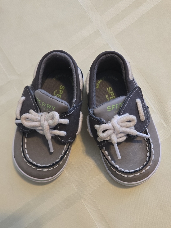 Sperry Other - Sperry Kids Intrepid Brown Top Sliders Boat Shoes Toddler size 3M Leather Upper